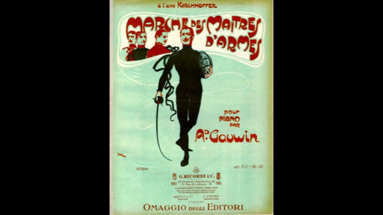 Marche des maitres d'armes (Ad  Gauwin) 1901