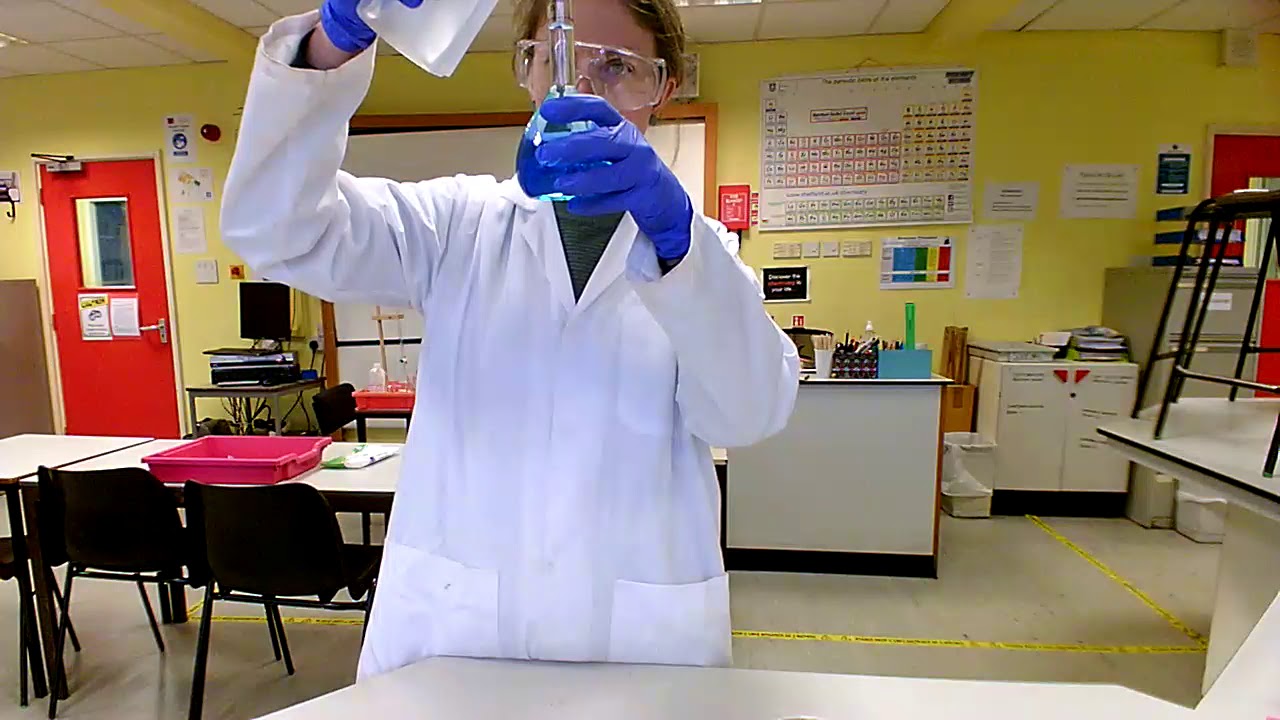 Titration to find the percentage of copper in brass