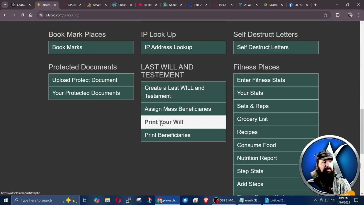 LAST WILL AND TESTAMENT ON LIFE HOME AND BUSINESS INVENTORY APPLICATION NOW AVAILABLE