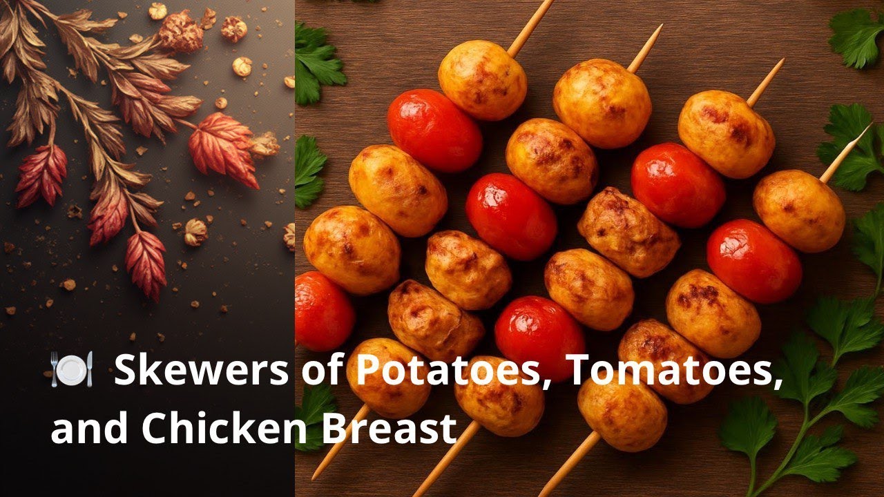 🍢 Skewers of Potatoes, Tomatoes, and Chicken Breast
