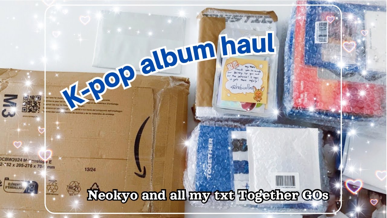 ｡.:*･♡ K-pop Album haul and unboxing･*:.｡ Lots and lots of txt!! ~