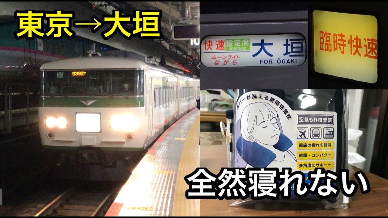 [地獄の6時間耐久] 185系夜行快速ムーンライトながら  乗車記