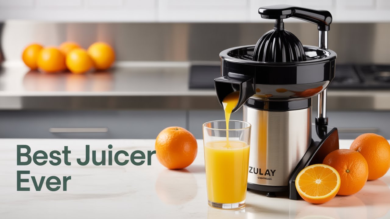 Zulay Commercial Orange Squeezer Review 🍊 | BEST Manual Citrus Juicer for Home & Business?