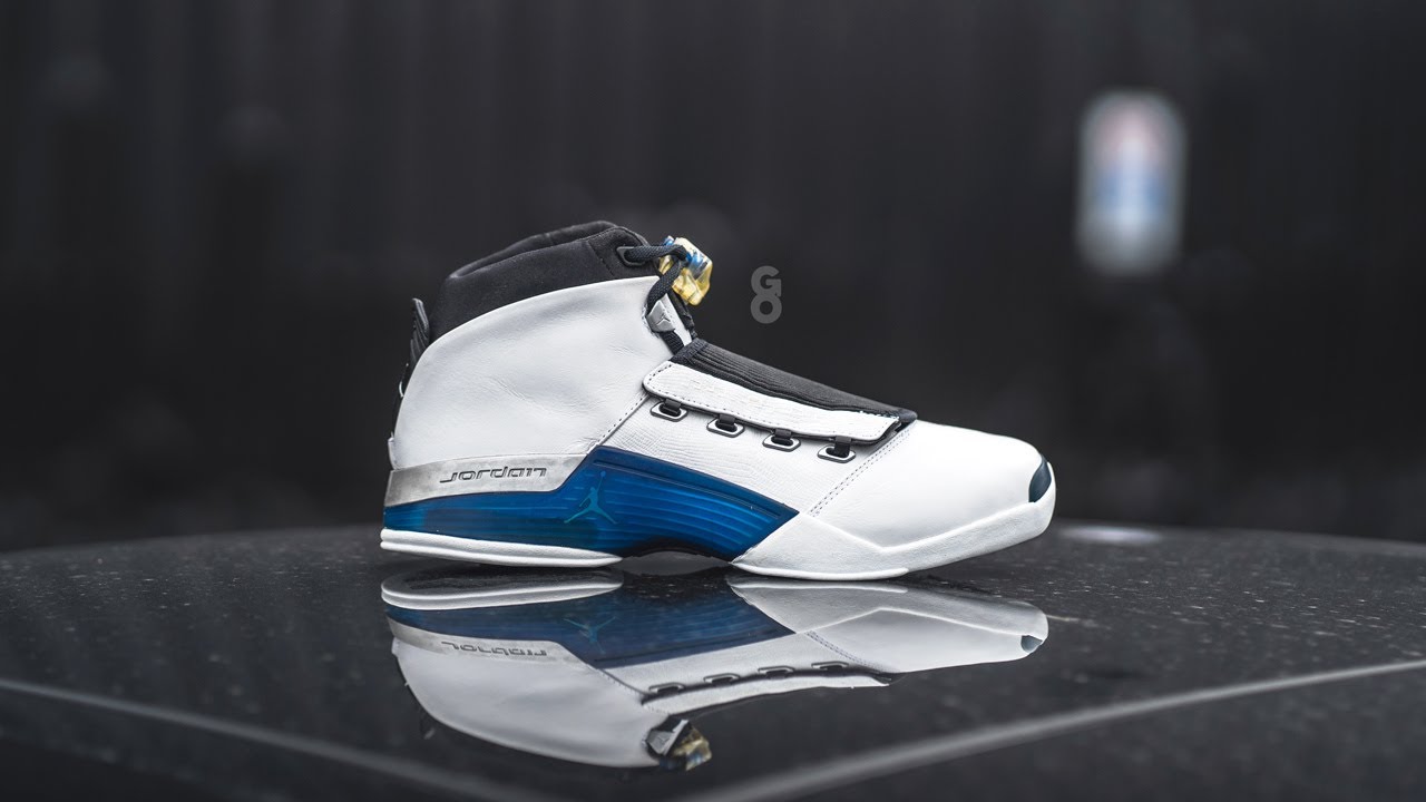 Air Jordan 17 "White / College Blue" (2002): Closer Look