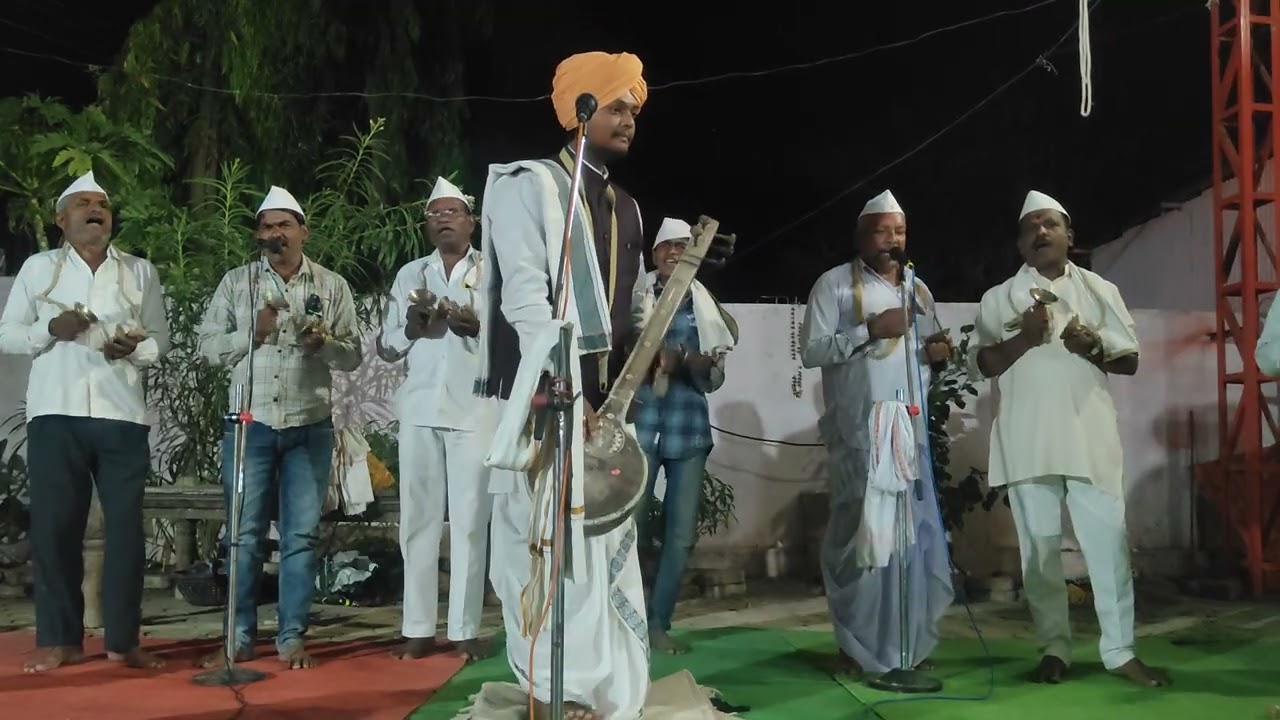 संत वैराग्यी महाराज जन्मभुमी येथे द.भ.प.महेश महाराज गाजवे नांदेडकर यांची किर्तन सेवा संपन्न 🌹🙏
