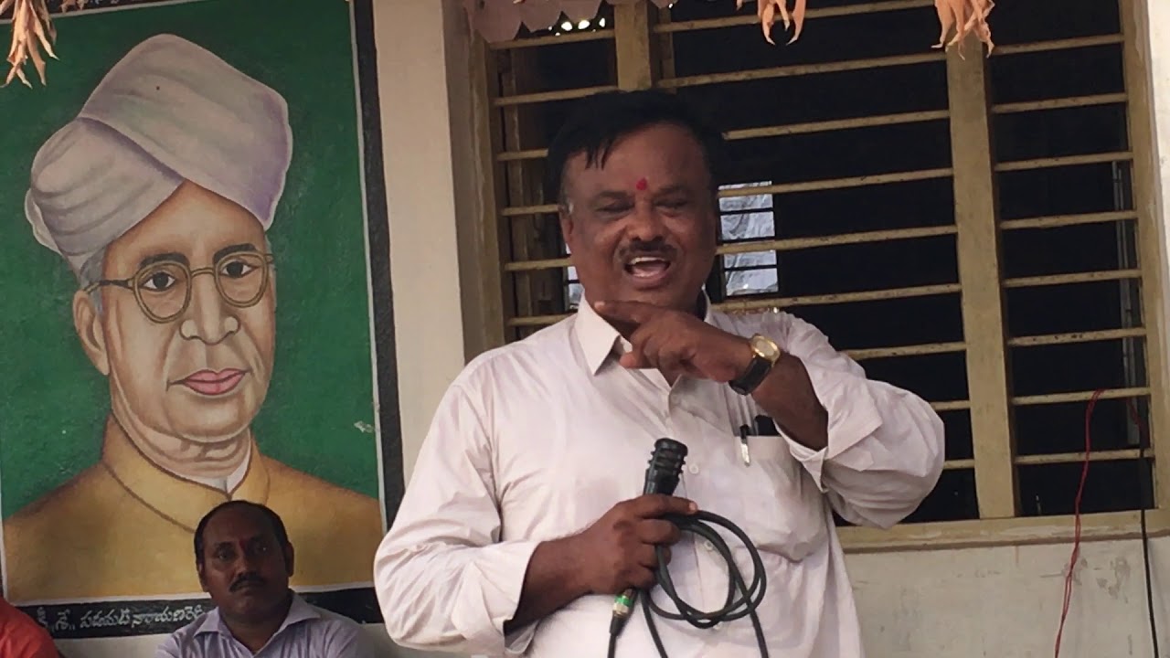 Retirement speech by Ramprasad every one must to watch Bio Sci teacher of zphs Tekulasomaram