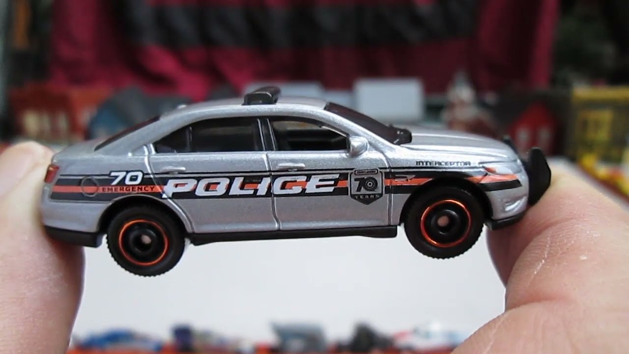 2023 Matchbox Ford Police Interceptor Toy Car Unboxing Review - Metallic Gray - MBX 70th Anniversary