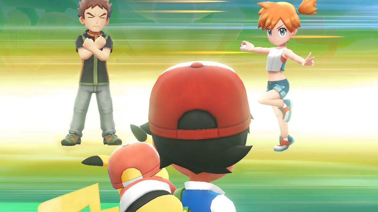 What happens when Ash battle against Brock and Misty