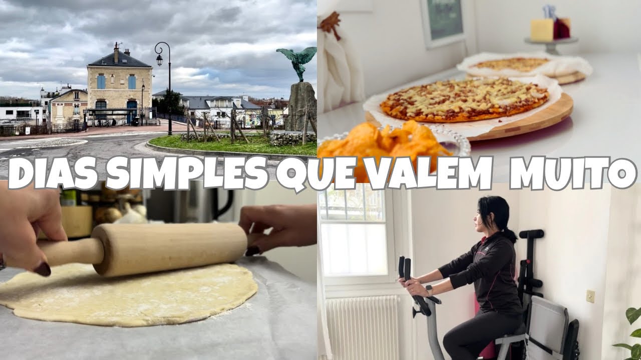 ✨Fiz pizza | Retomei minha rotina de exercícios 🚴🏼‍♀️ | Vida leve 🥰