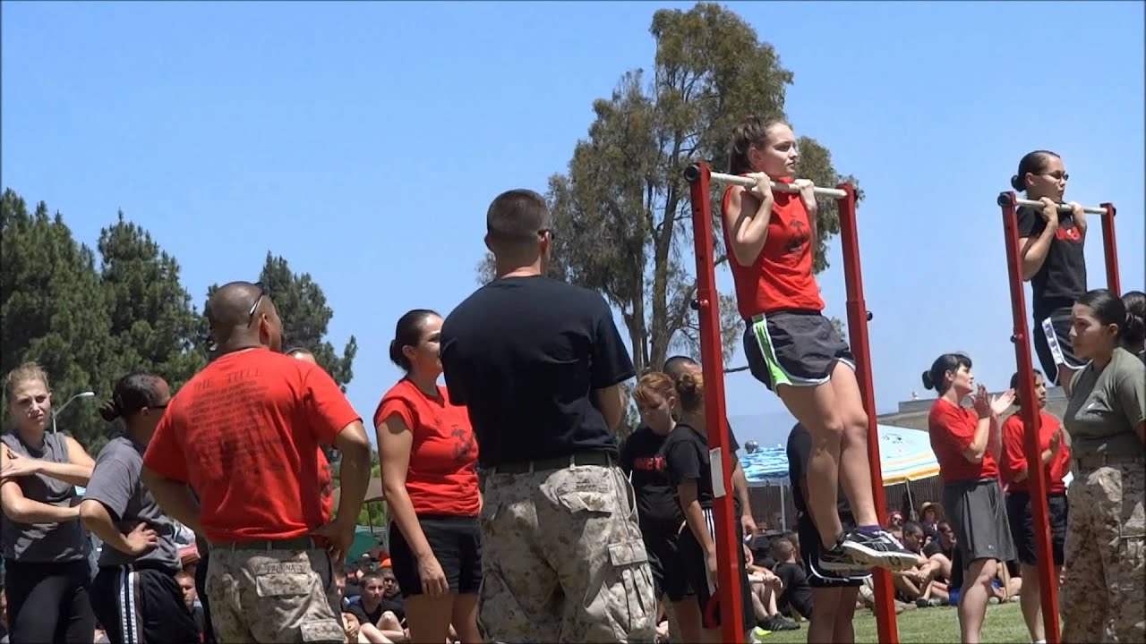 USMC flex arm hang (I was the winner!) - poolee function
