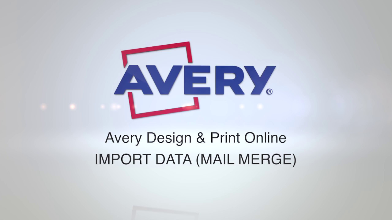 Avery Design & Print - Using Mail Merge