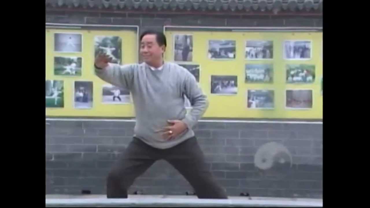 Master Zhu Tiancai rooftop practice. Around 2004