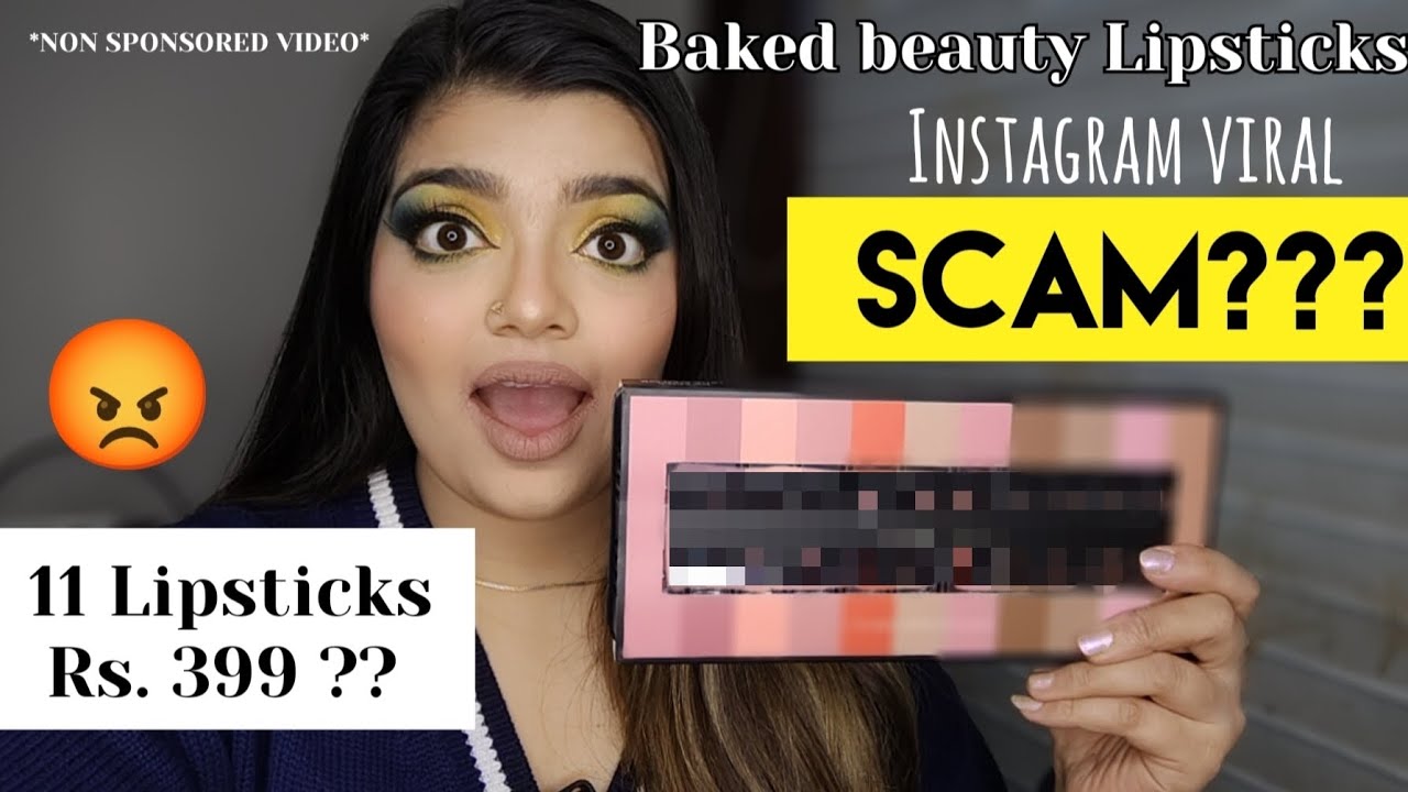 😡😭Baked beauty SCAM ?? 11 Lipsticks @399/- |  Swatches with and without Makeup| Priya Sharma