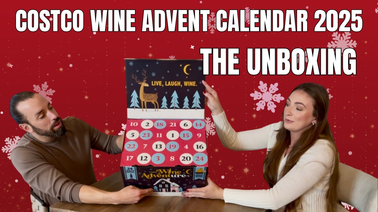 Unboxing Costco&rsquo;s Wine Advent Calendar 2025 | 24 Bottles of Wine!