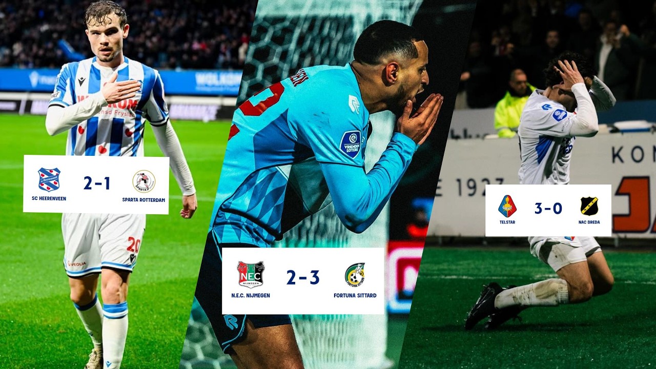 FORTUNA SITTARD STUN NEC NIJMEGEN 2-3, HEERENVEEN 2-1 SPARTA ROTTERDAM, HERACLES 1-3 PSV (REACTION)