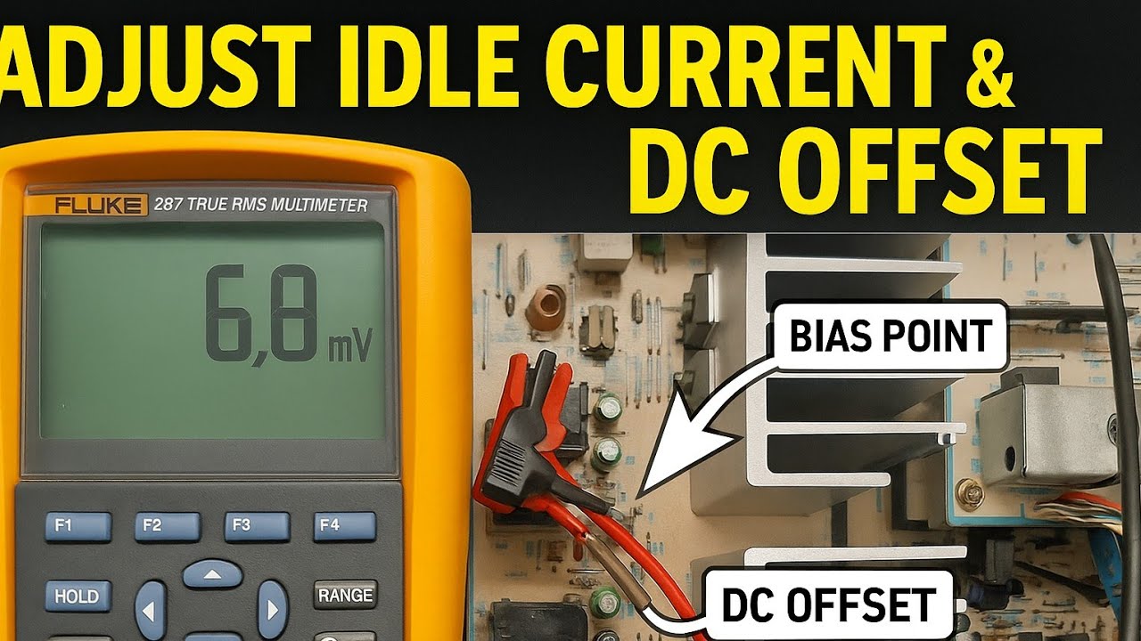 Idling Current & DC Offset Adjustments on Audio Amplifier