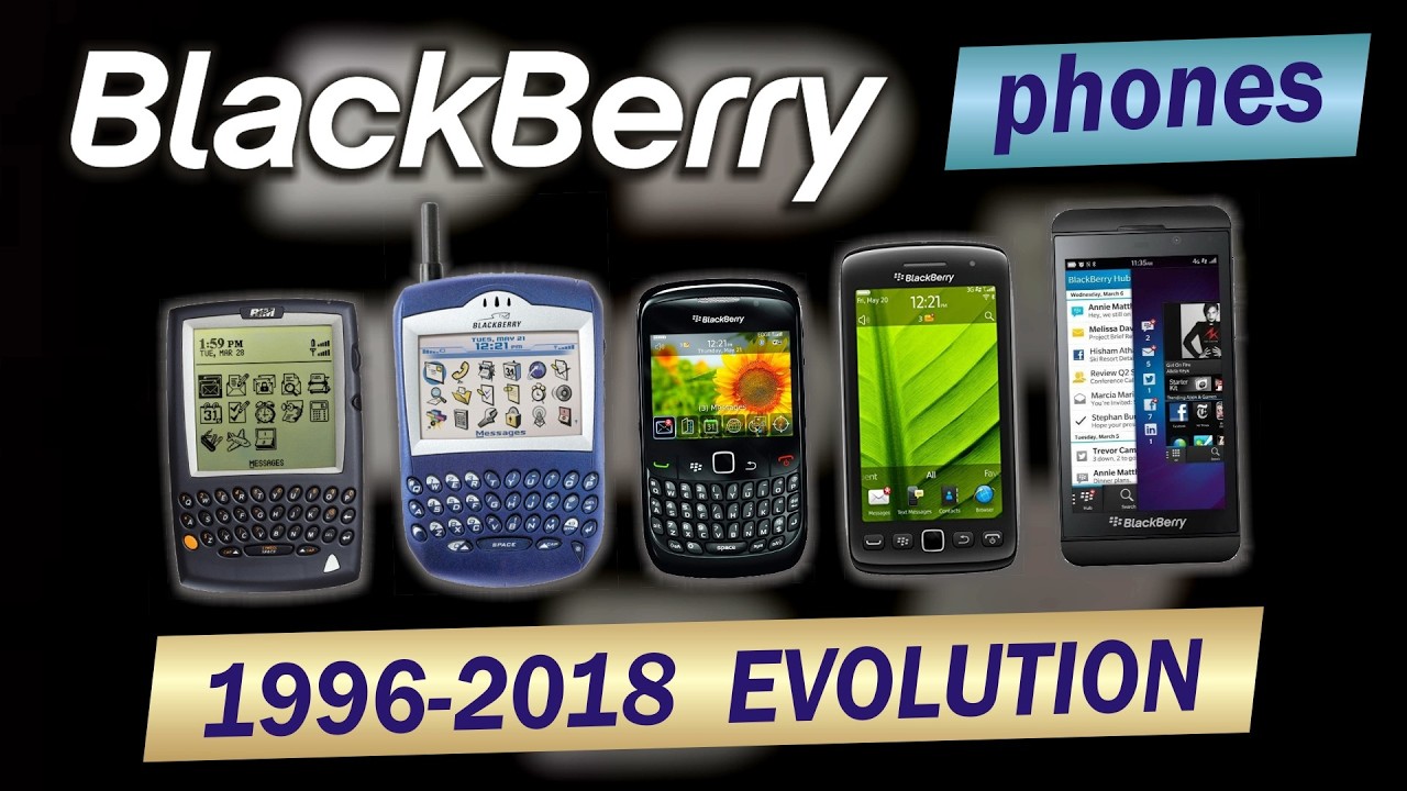 BlackBerry phones evolution 1996-2018 | 103 models  | 55 commercials