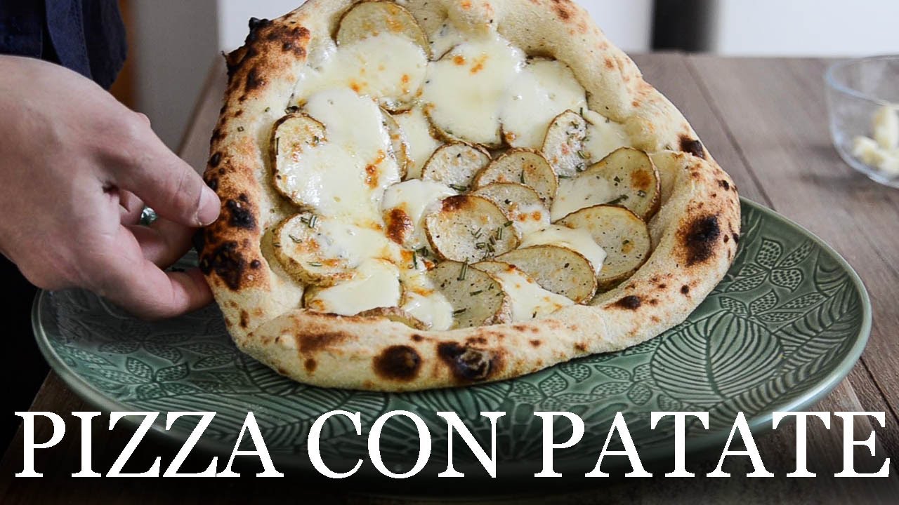 Potato Rosemary Pizza Recipe | Pizza Con Patate Rosmarino e Mozzarella Ricetta