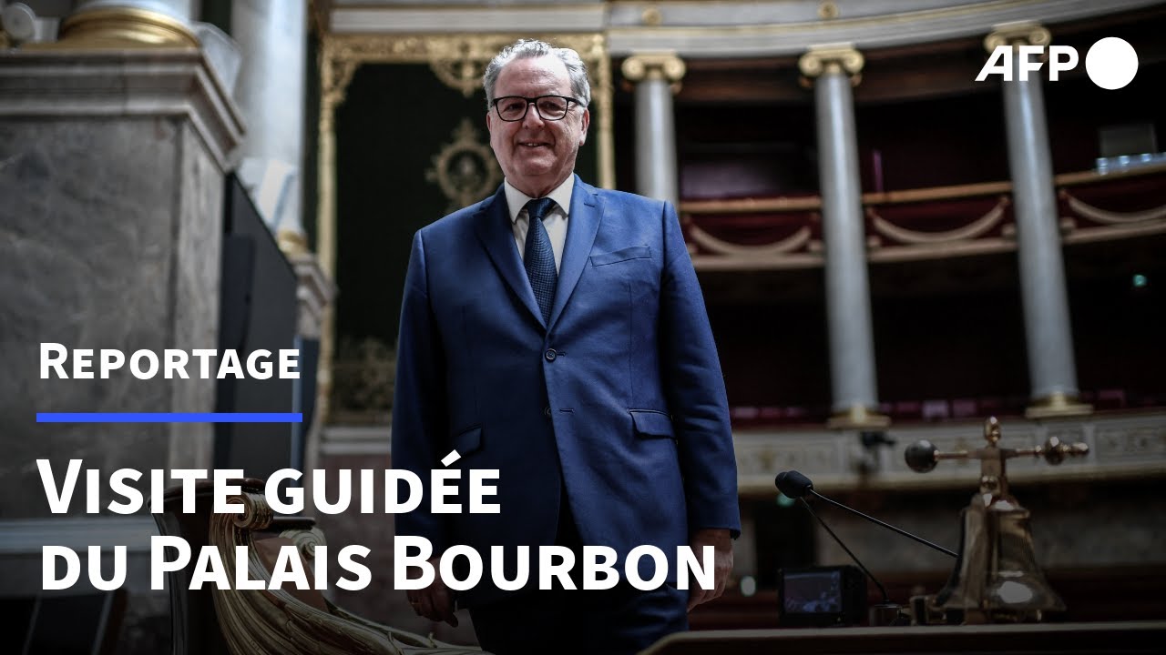 Législatives 2022: visite guidée de l'Assemblée nationale avec Richard Ferrand | AFP