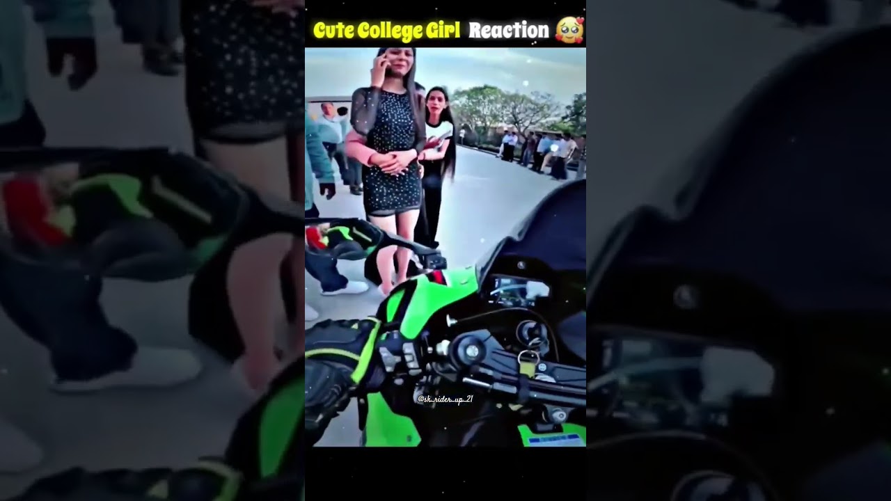 College Girls Reaction 😍 On Loudest Kawasaki Zx10r | Chammak Chhallo #kawasakininja #youtubevideo