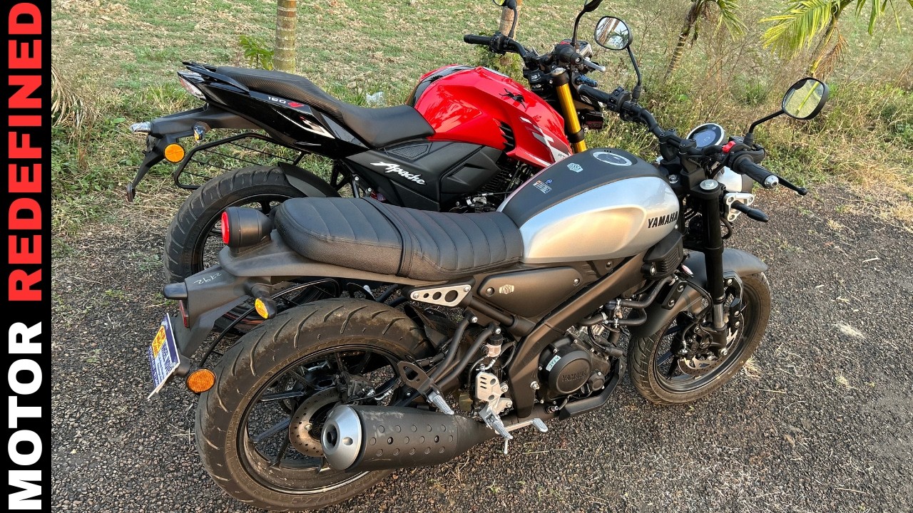 2025 Yamaha XSR 155 Vs TVS Apache RTR 160 4V TFT Ride Comparison.