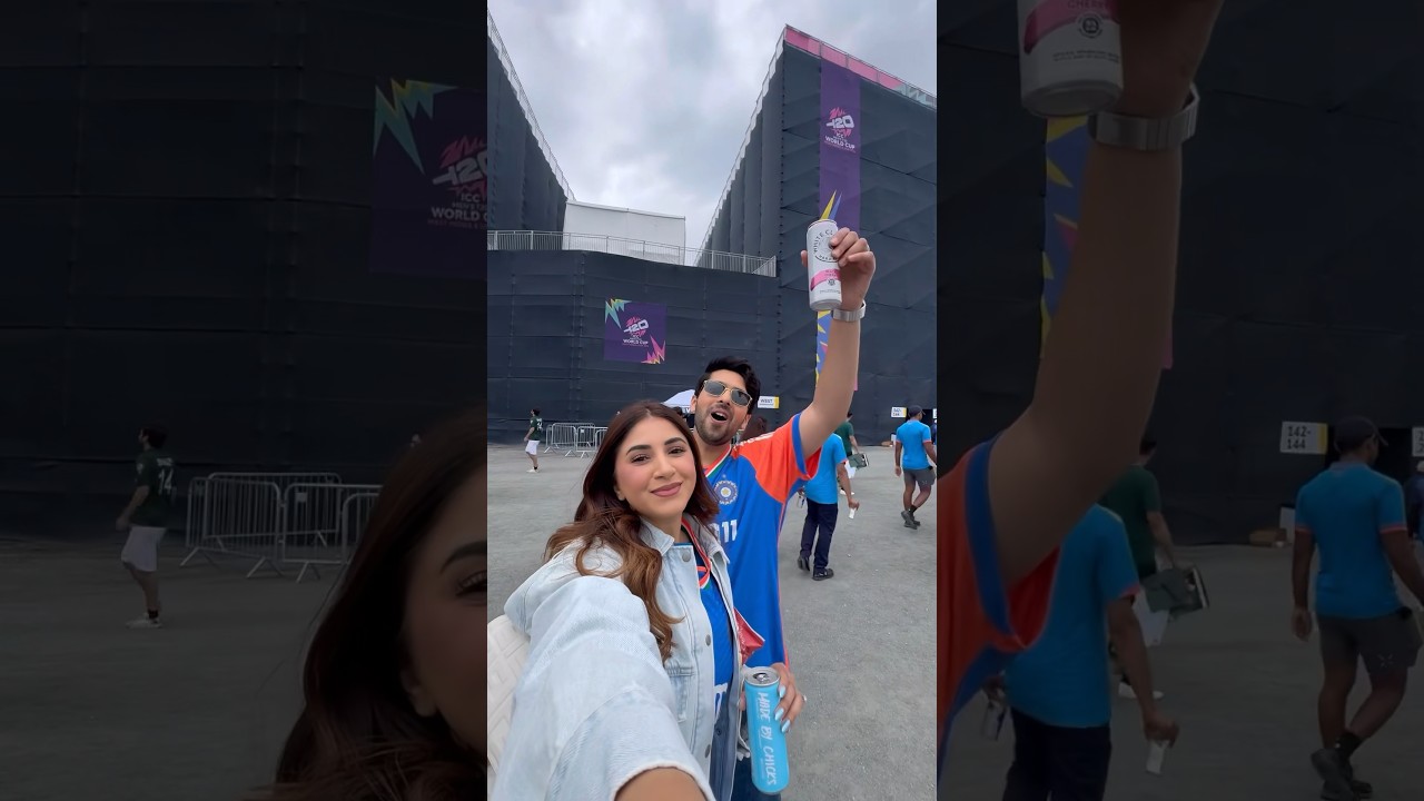 POV: Watching India Pak live in New York #ArmaanMalik #AashnaShroff #indiavspakistan