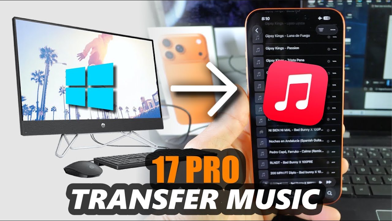 Как перенести музыку с Windows на iPhone 17 Pro