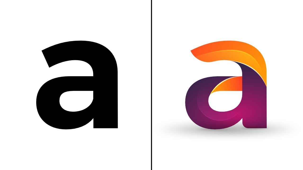 Affinity Designer | How To Make 3D Letter Logo