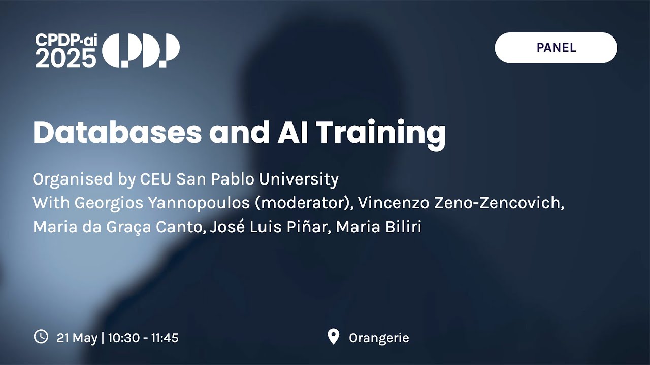 CPDP.ai 2025 - Databases and AI Training