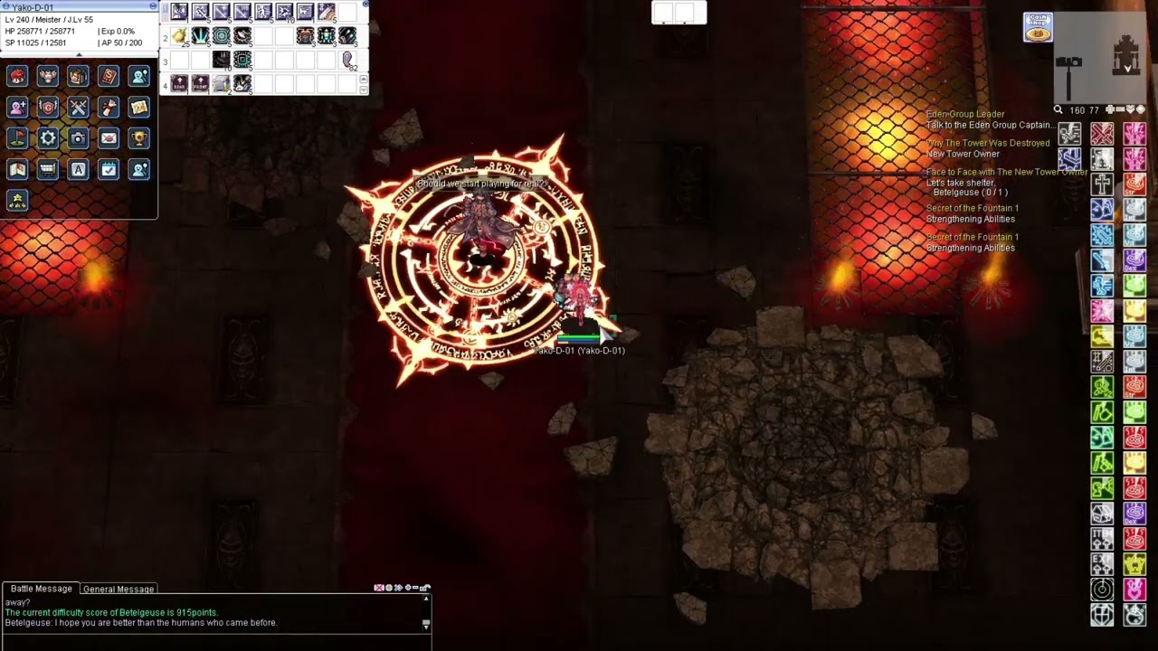 Meister Triple Laser - 915% Betelgeuse(4 * TRAP) Failed Run