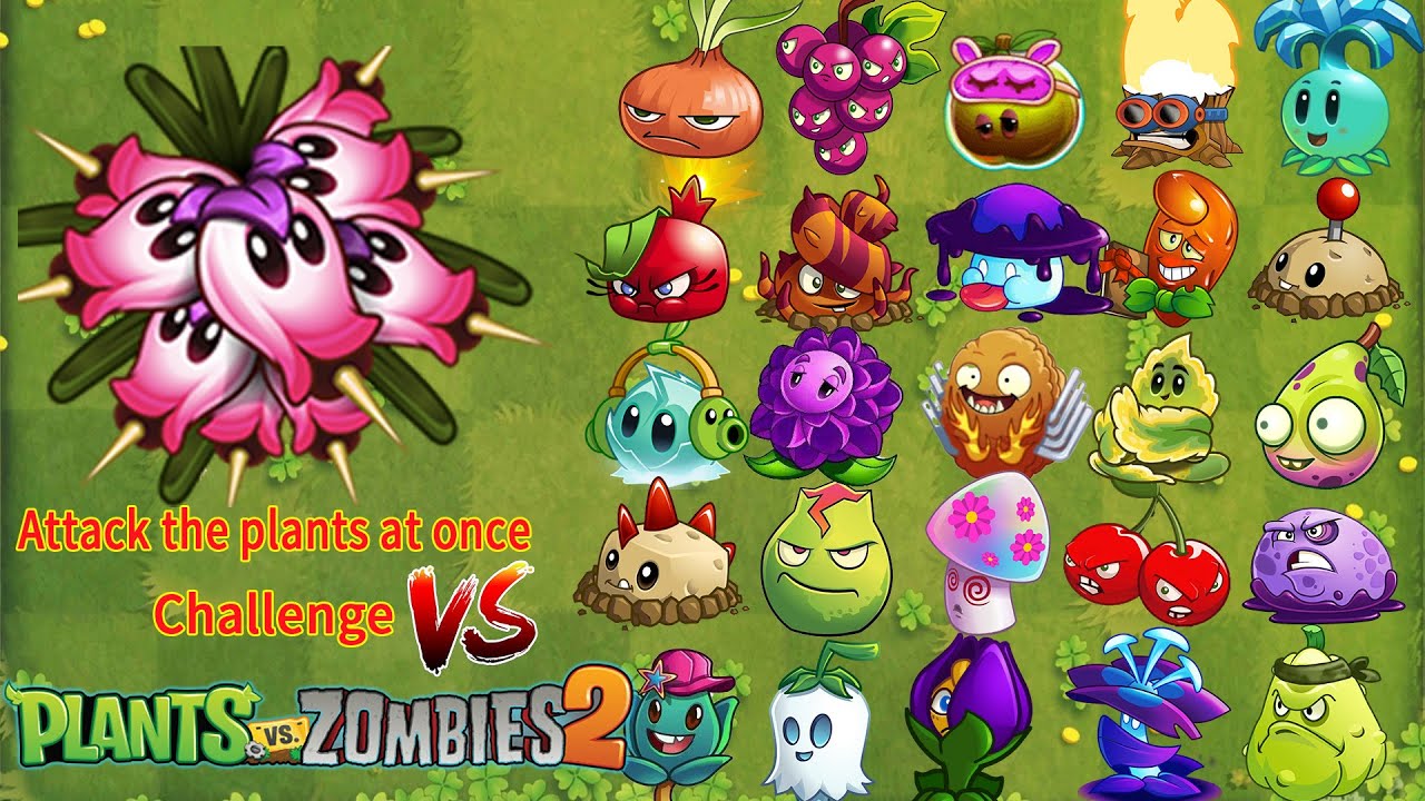 PvZ 2 Gameplay | New plant Heath Seeker & All One-off Plant Challenge - Which Plant Will Win ?
