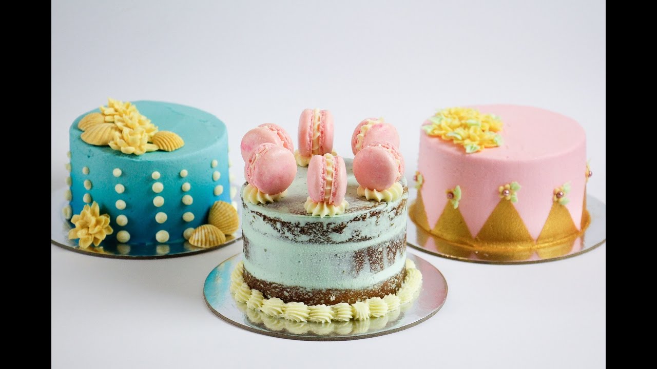 Pink and Turquoise Mini Cakes- Rosie's Dessert Spot