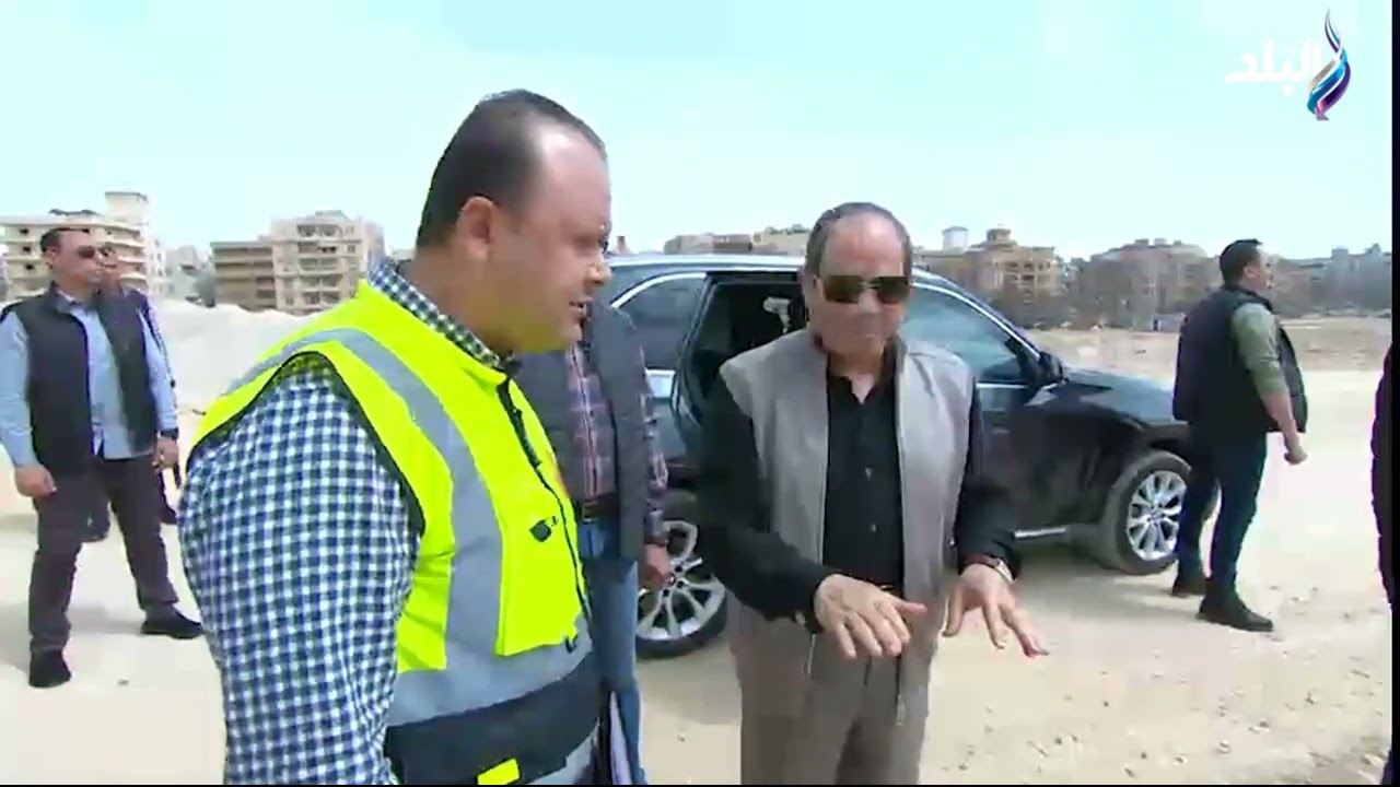 الرئيس السيسي يتفقد محور المستشار عبد المجيد محمود وعدد من الطرق