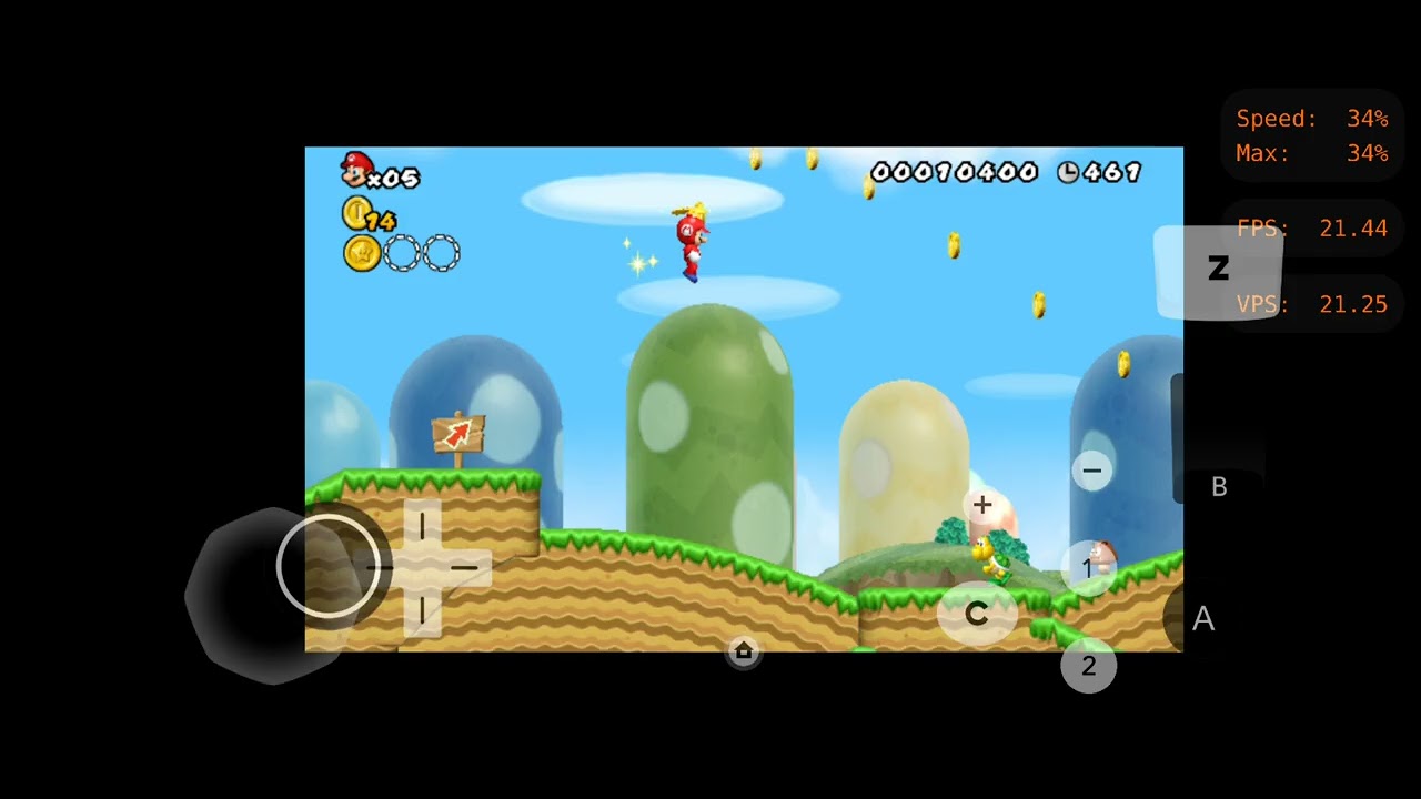 Play New Super mario bros wii but it's laggy