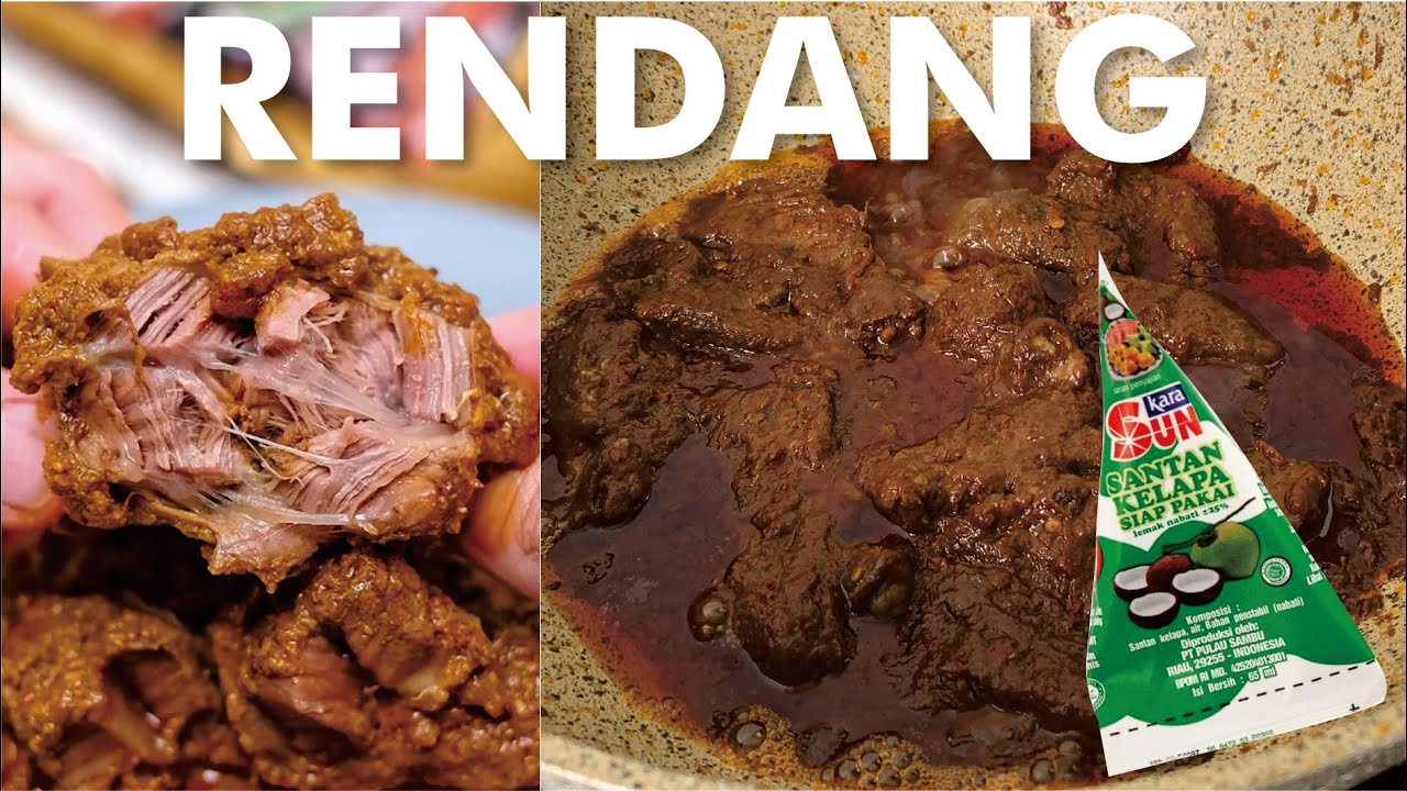 RENDANG DAGING ala ANAK KOS ANTI-RIBET !! TINGGAL CEMPLUNG & PAKAI SANTAN INSTAN !!