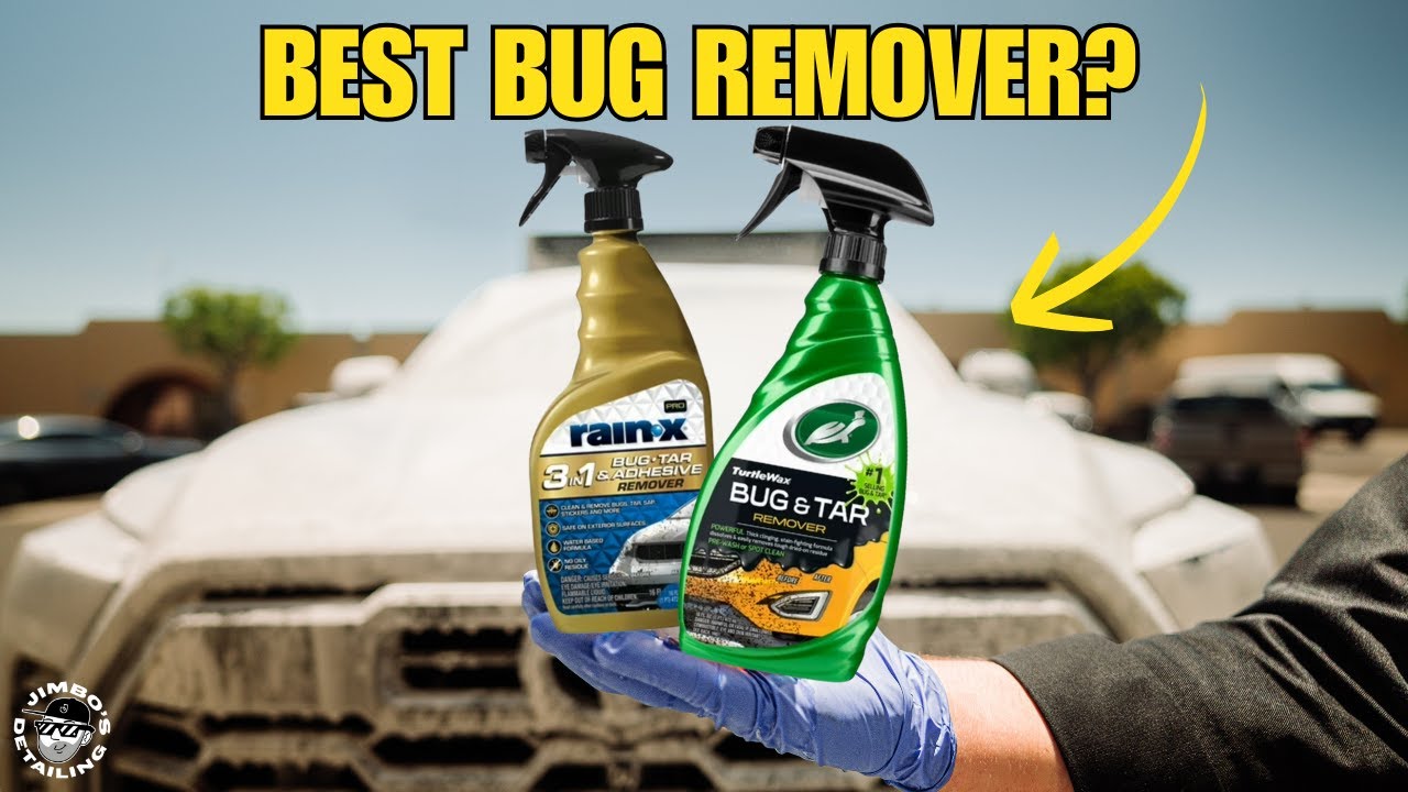 TURTLE WAX BUG & TAR vs RAIN-X BUG, TAR & ADHESIVE REMOVER