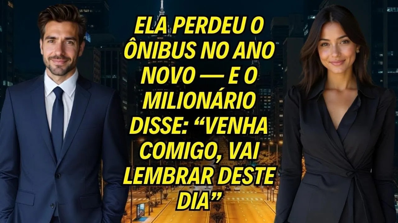 Ela Perdeu O ônibus No Ano Novo — E O Milionário Disse “Venha Comigo, Vai Lembrar Deste Dia”