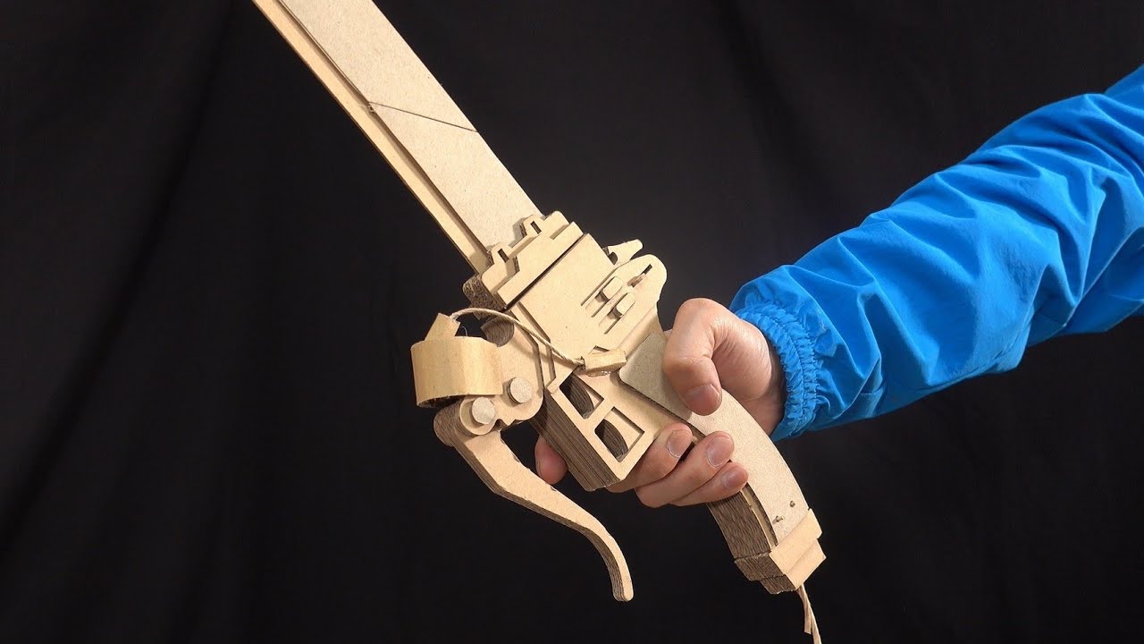Attack on Titan進撃の巨人/ダンボールで超硬質ブレードをつくる/Survey Corps Ultrahard Steel Blade Cardboard DIY/つくるさん。