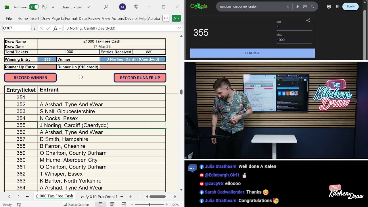 🎟️ Live Draws – 17/03/2026 🎟️