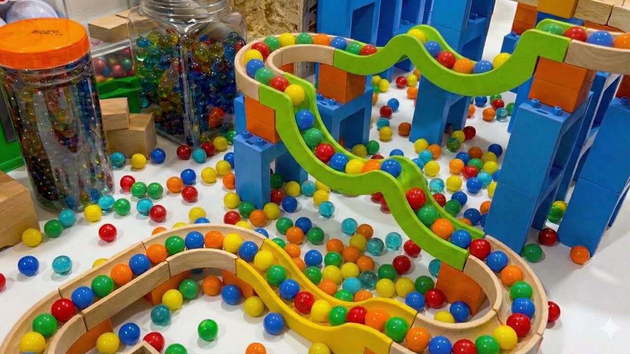 Relaxing Marble Run ASMR: Wonderworld Trix Track Set