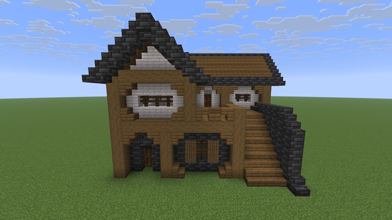 COMO CONSTRUIR UMA CASA SIMPLES DE 2 ANDARES NO MINECRAFT