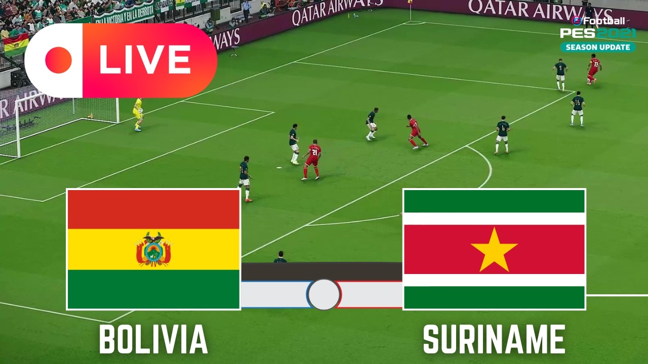 SURINAME vs BOLIVIA | World Cup Qualifiers 2026 eFootball PES 21 Gameplay Simulation