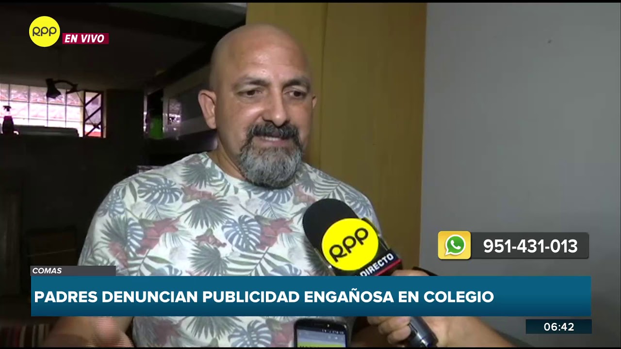 Padres denuncian publicidad engañosa en colegio de Comas y lo acusan de negarles la beca ofrecida