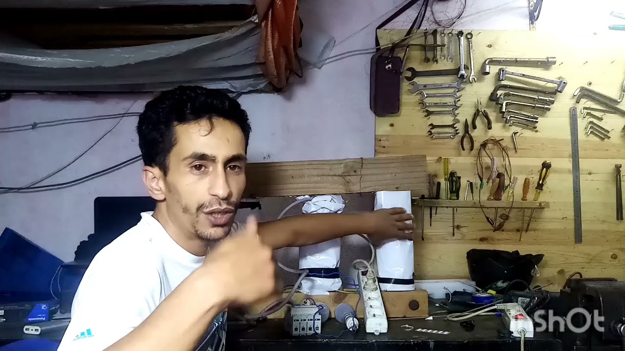 ثم صنع محول 220 v إلى 380v فاز 3