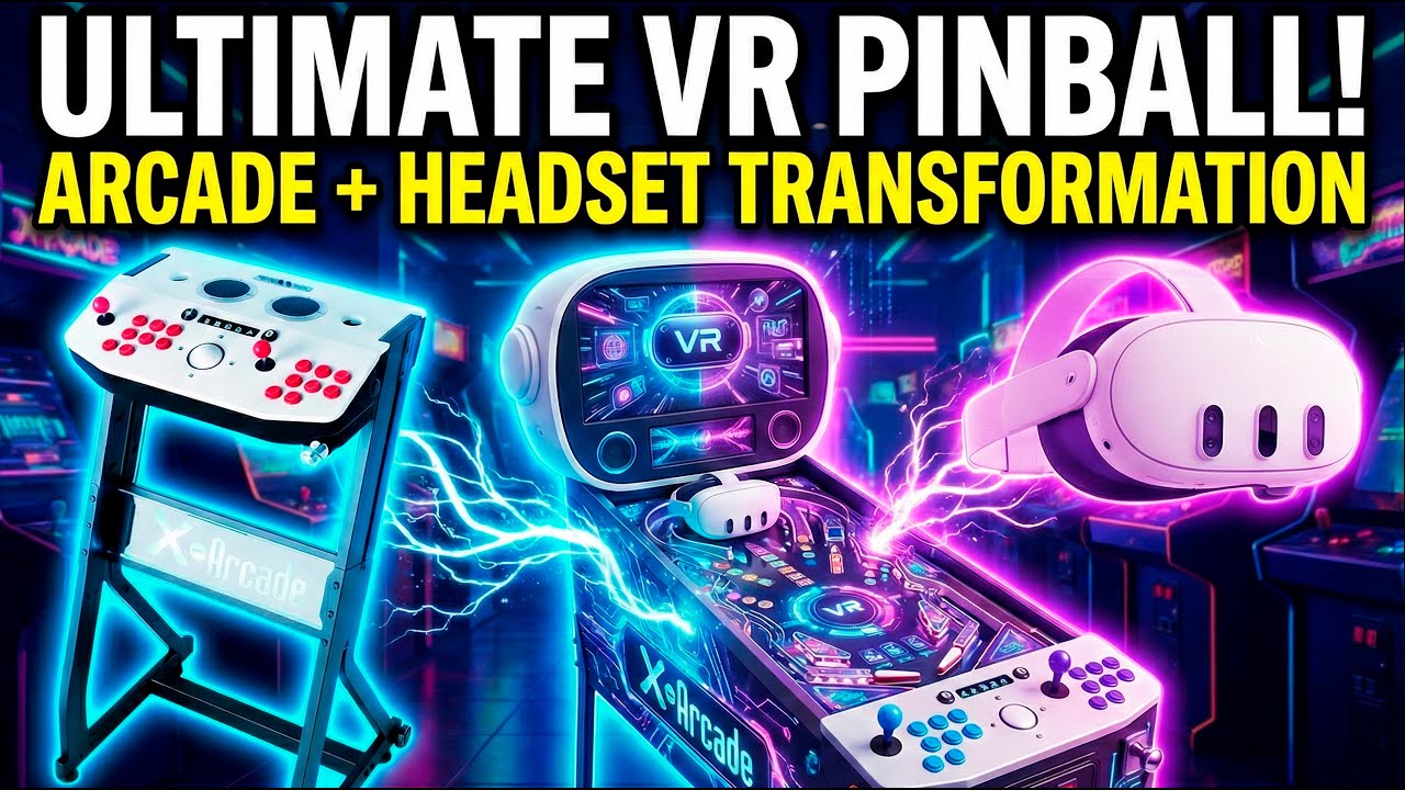 I Turned My X-Arcade into a REAL Pinball Machine | Meta Quest 3 | VR