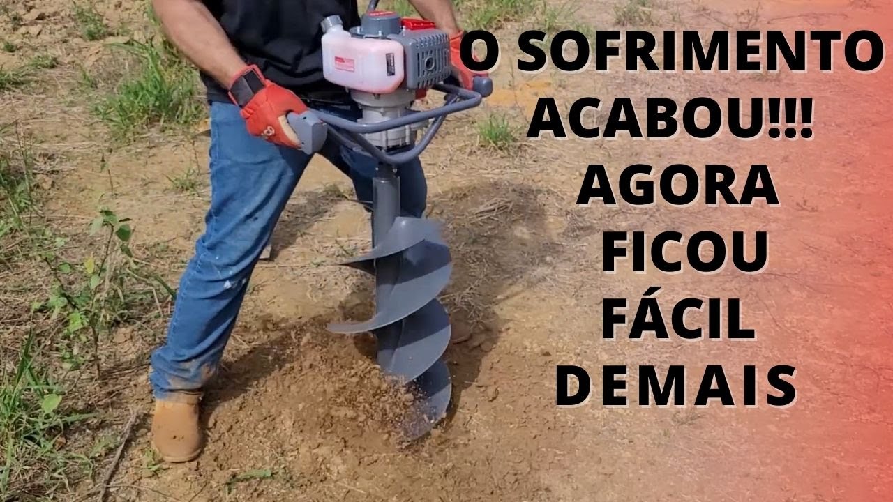 MUITO PRÁTICO - VANTAGENS DO PERFURADOR DE SOLO BRANCO BPS52