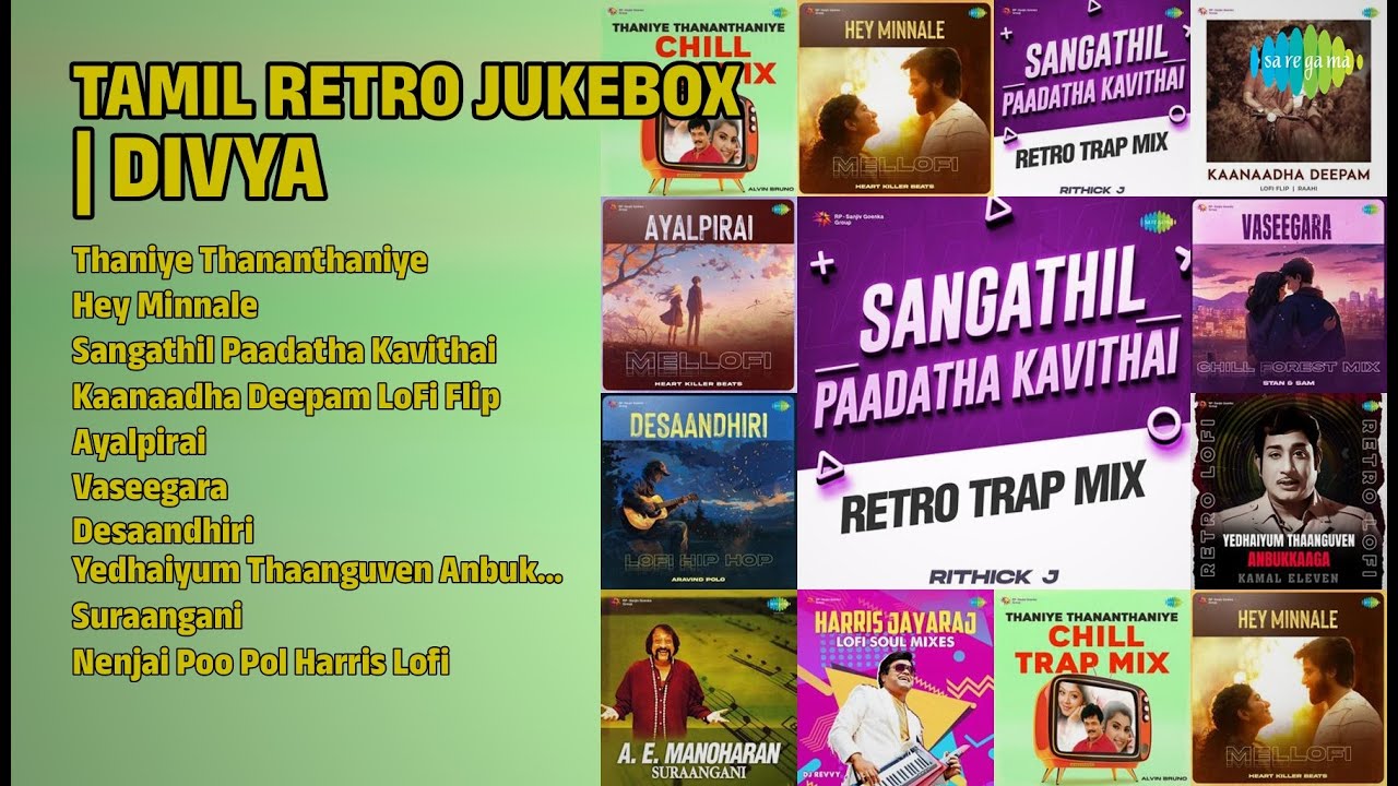 திவ்யா குரலில் ஜூக்பாக்ஸ் | Divya Vivekanandan Songs | Thaniye Thananthaniye | Hey Minnale