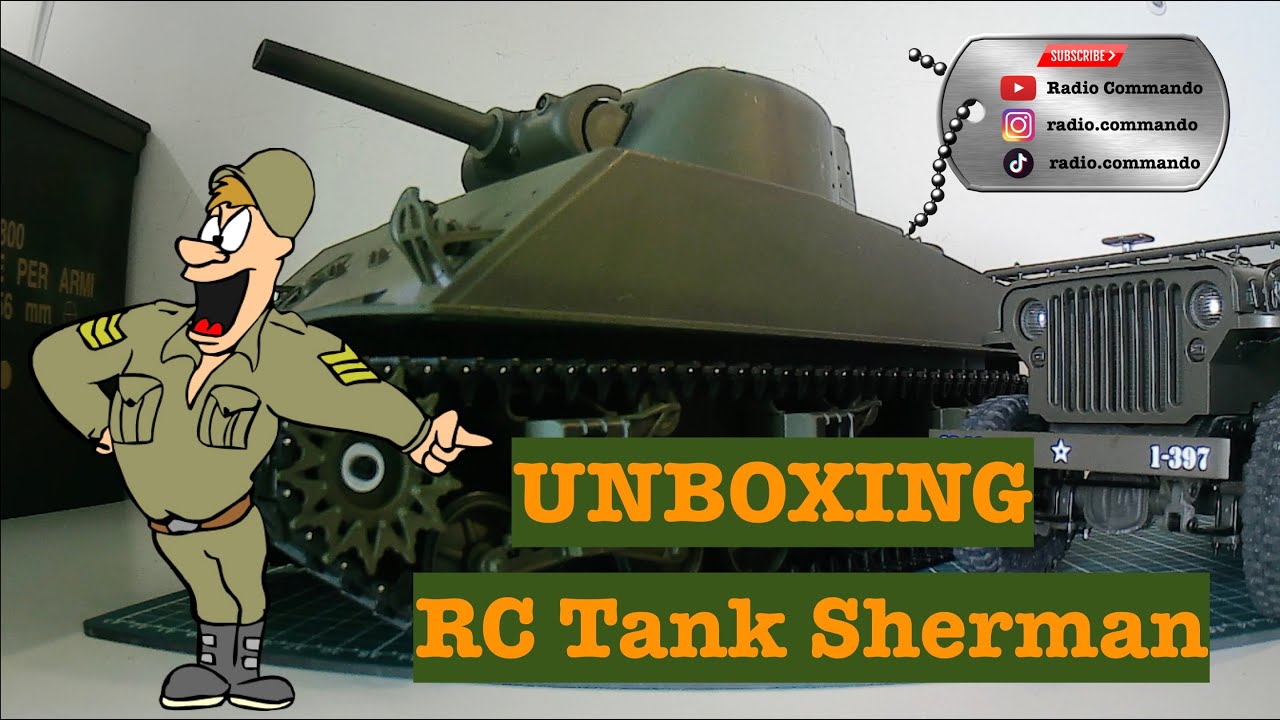 UNBOXING RC TANK Heng Long 7.0 edition SHERMAN M4A3 #radiocommando