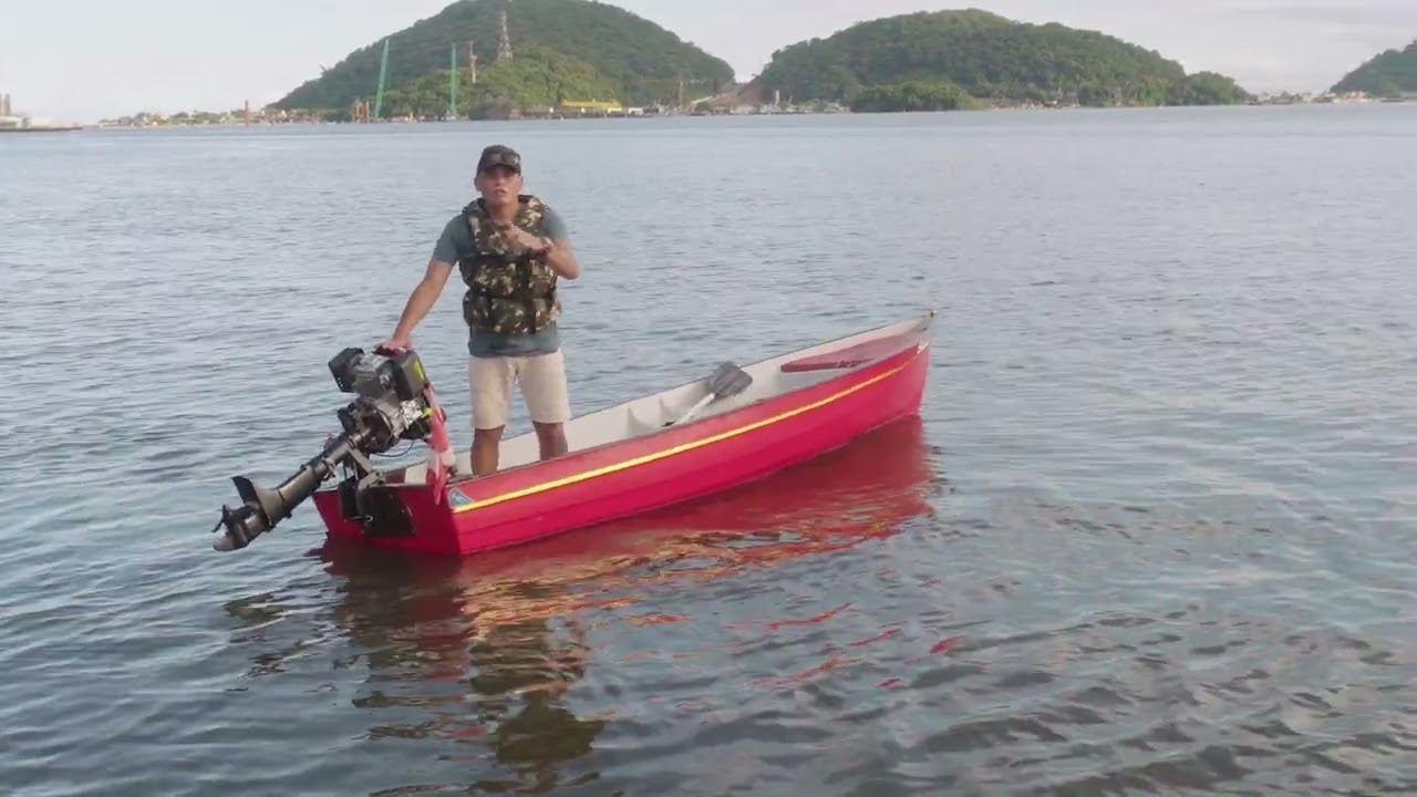 Motor de Popa a Gasolina com Rabeta Kawashima Gv650m Partida Manual