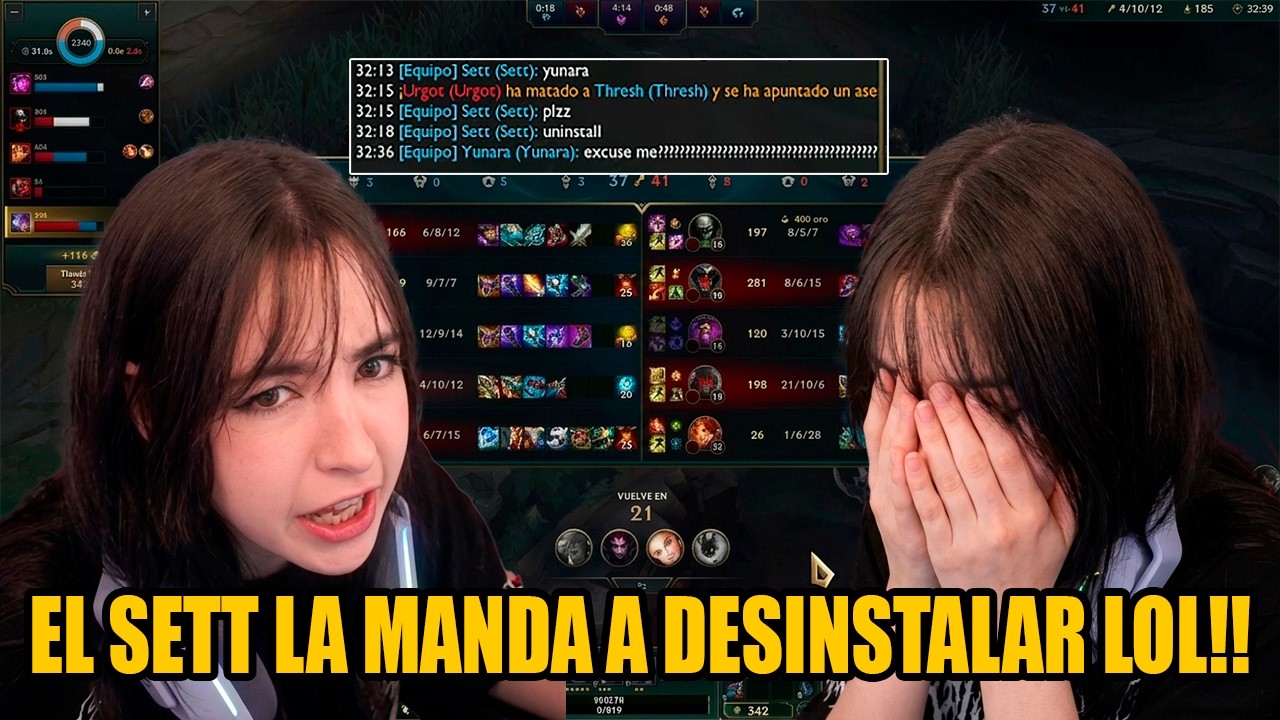 EL SETT BASADO SE HARTA DE NISSA CON SU YUNARA POCHA Y LE PIDE QUE DESINSTALE LOL! I Nissaxter